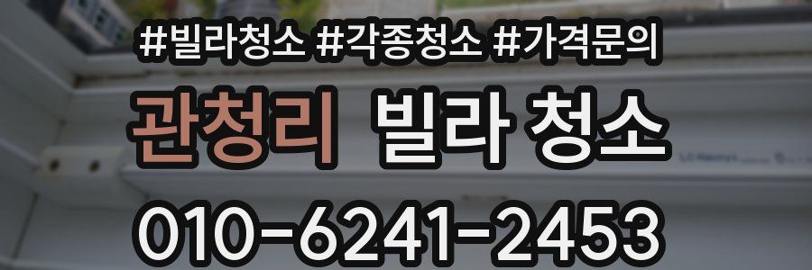 관청리 빌라 청소