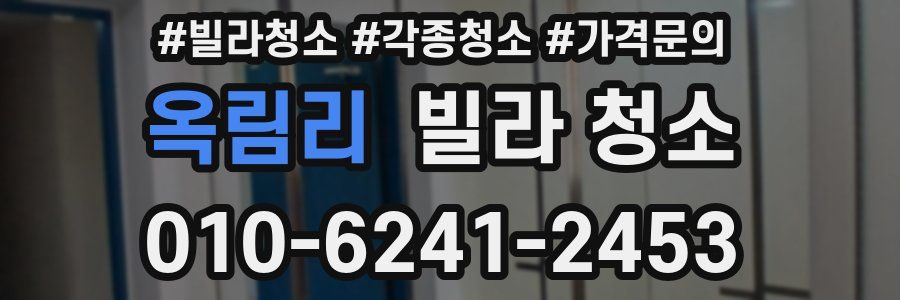 옥림리 빌라 청소