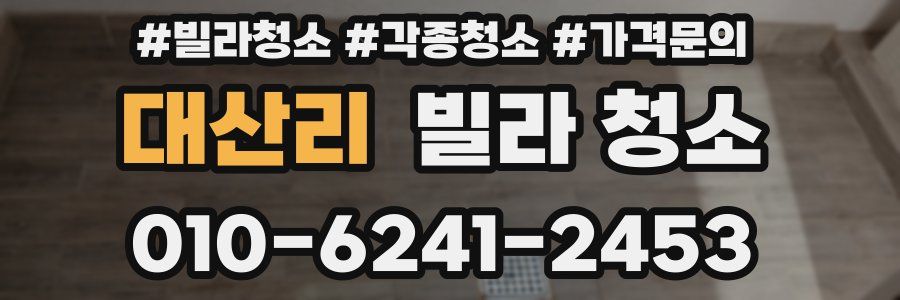 대산리 빌라 청소