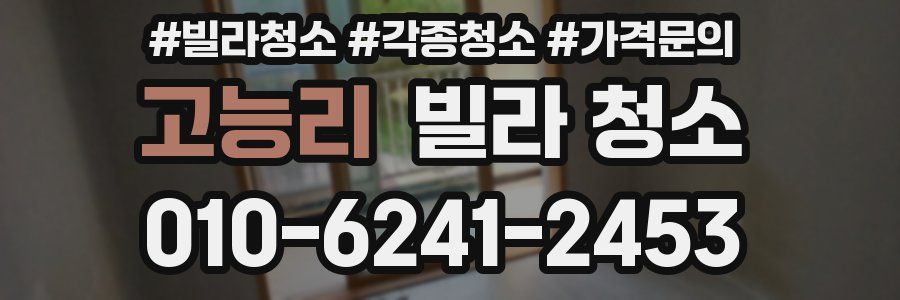 고능리 빌라 청소