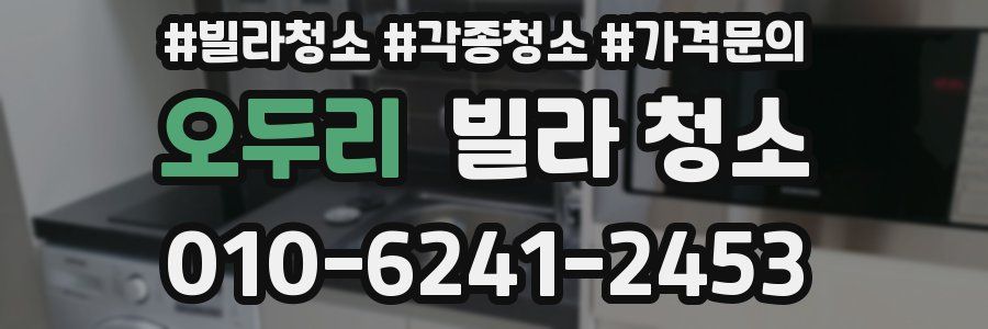 오두리 빌라 청소