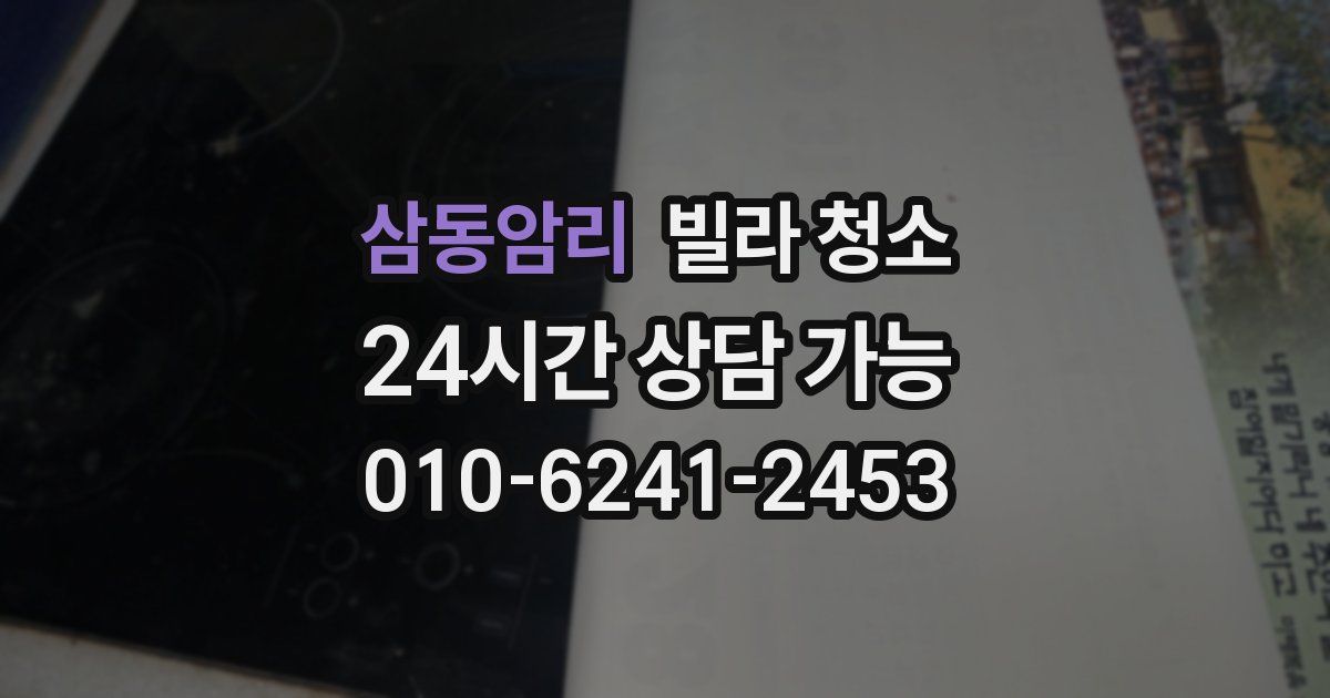 삼동암리 빌라 청소