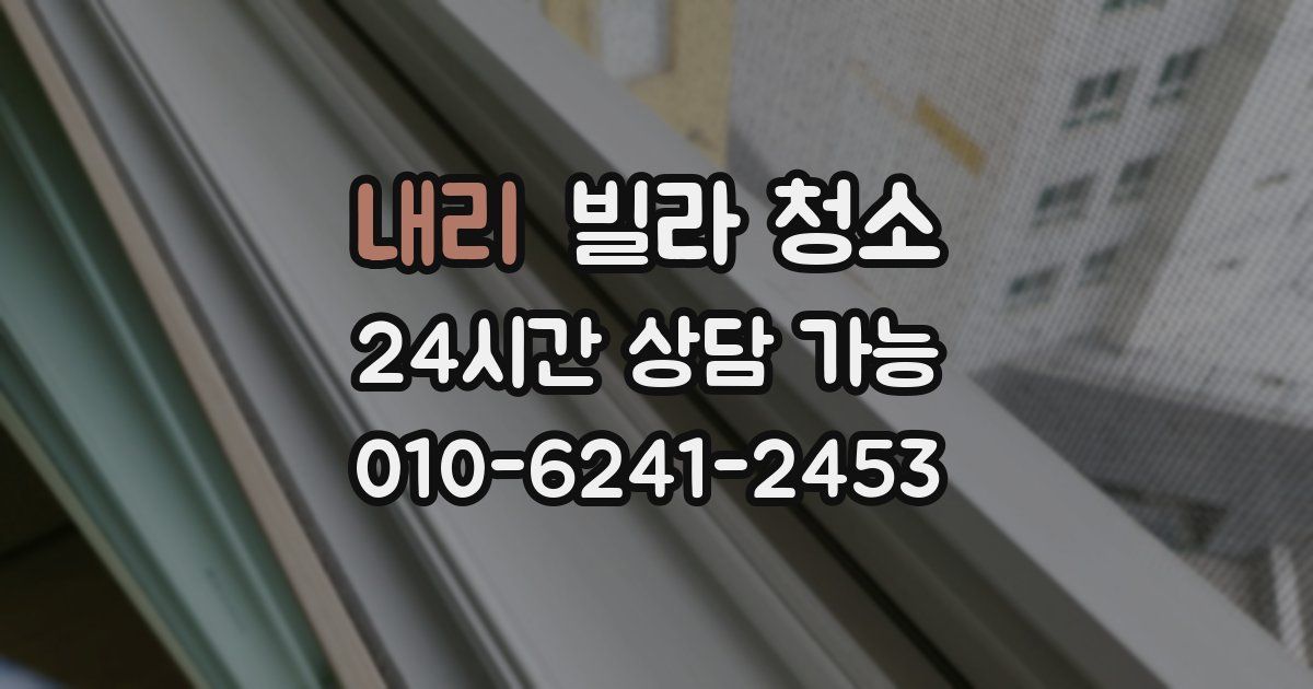 내리 빌라 청소