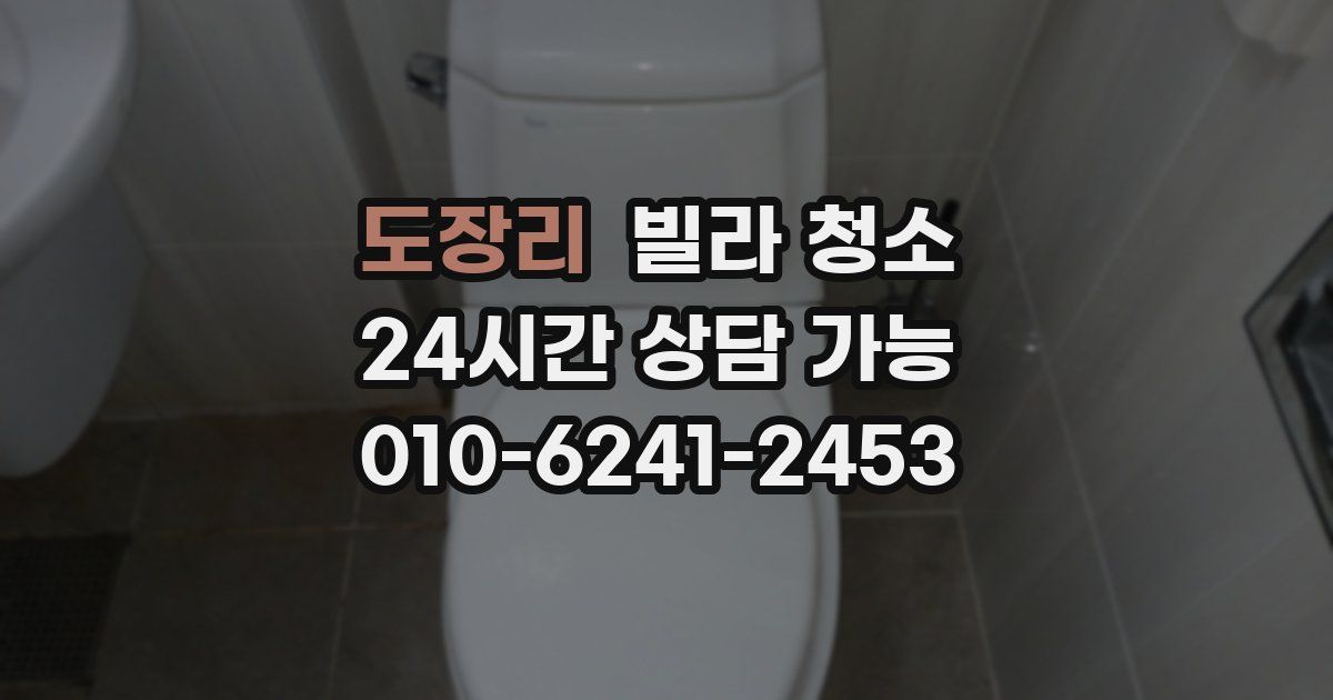 도장리 빌라 청소