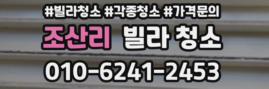 조산리 빌라 청소