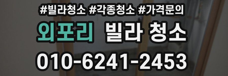 외포리 빌라 청소
