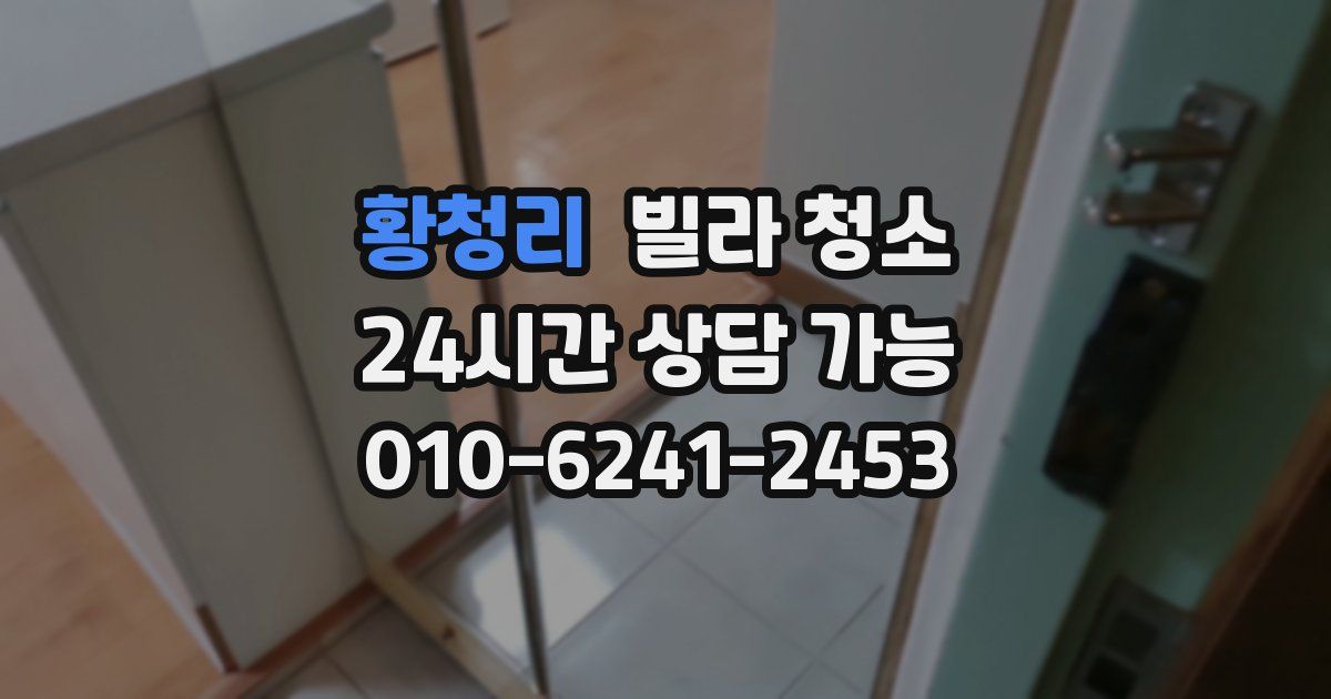 황청리 빌라 청소