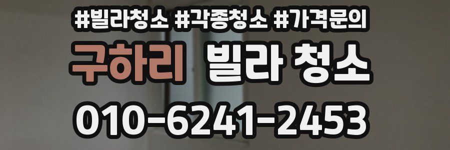 구하리 빌라 청소