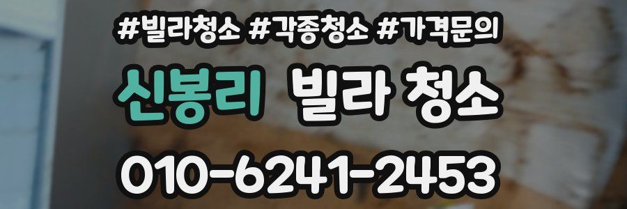 신봉리 빌라 청소