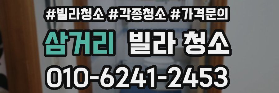 삼거리 빌라 청소