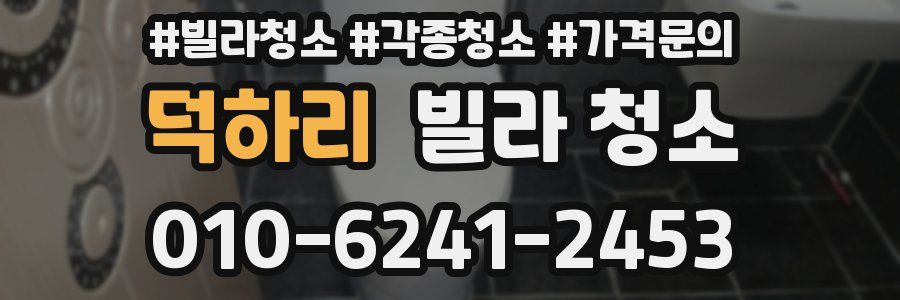 덕하리 빌라 청소