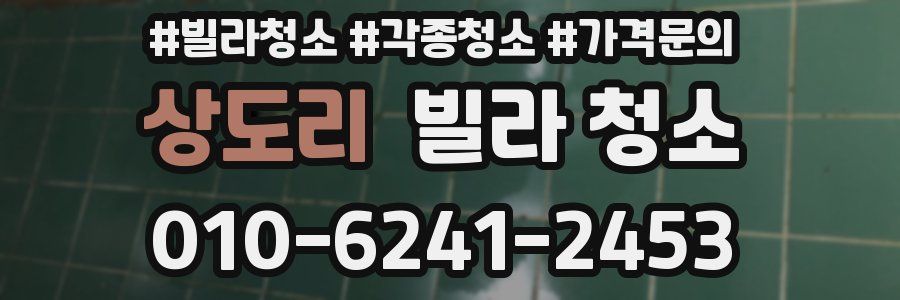 상도리 빌라 청소