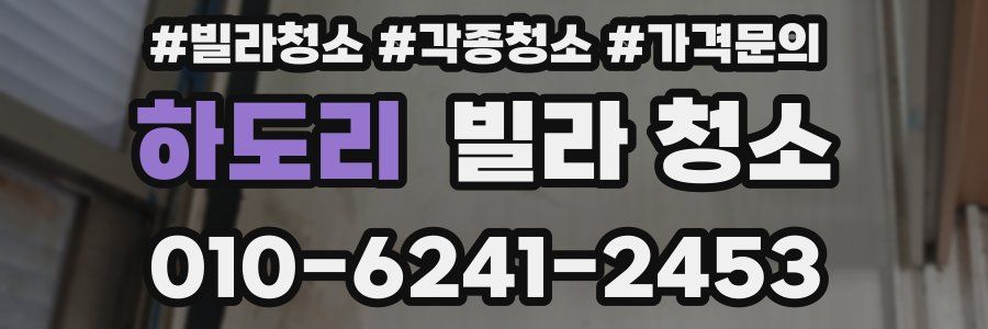 하도리 빌라 청소