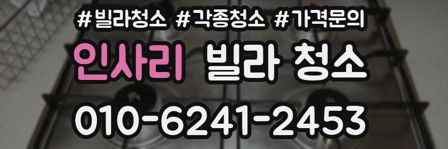 인사리 빌라 청소