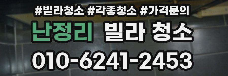 난정리 빌라 청소
