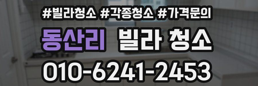 동산리 빌라 청소