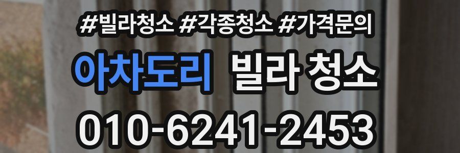 아차도리 빌라 청소