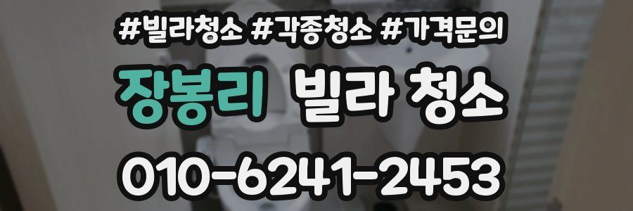 장봉리 빌라 청소