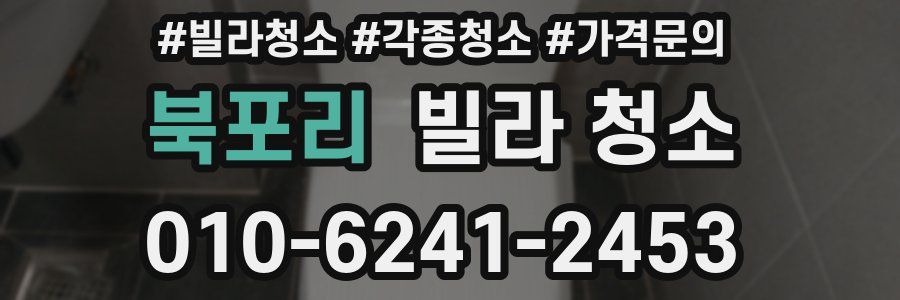 북포리 빌라 청소