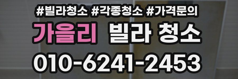 가을리 빌라 청소