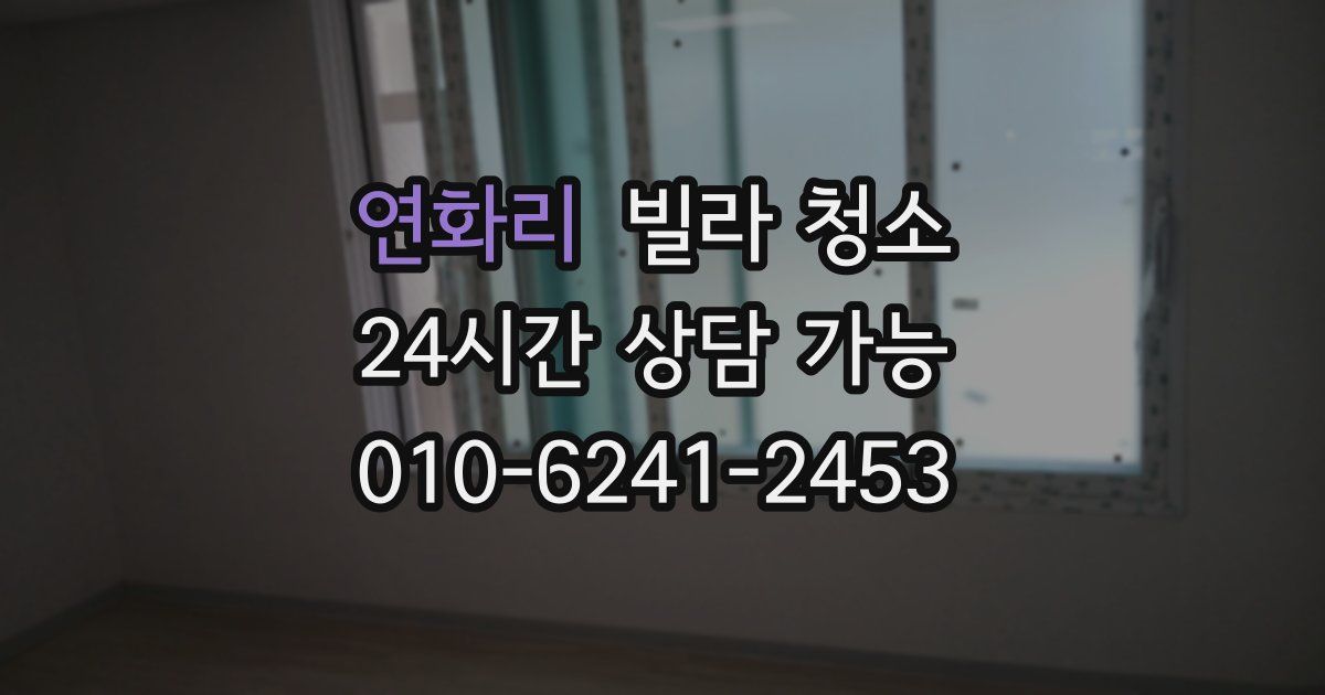 연화리 빌라 청소