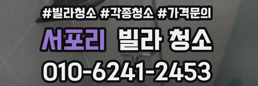 서포리 빌라 청소