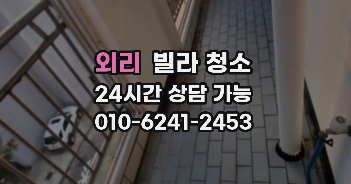 외리 빌라 청소