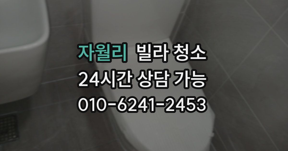 자월리 빌라 청소