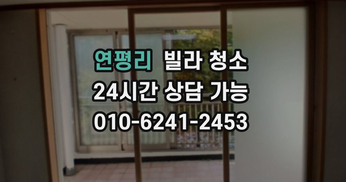 연평리 빌라 청소