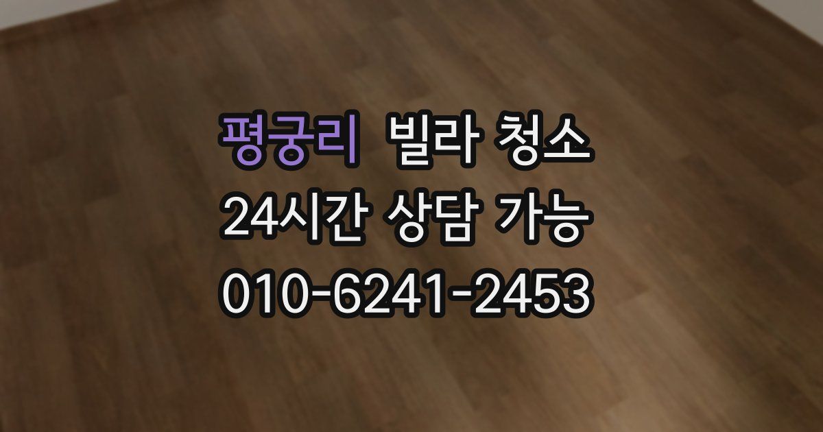 평궁리 빌라 청소