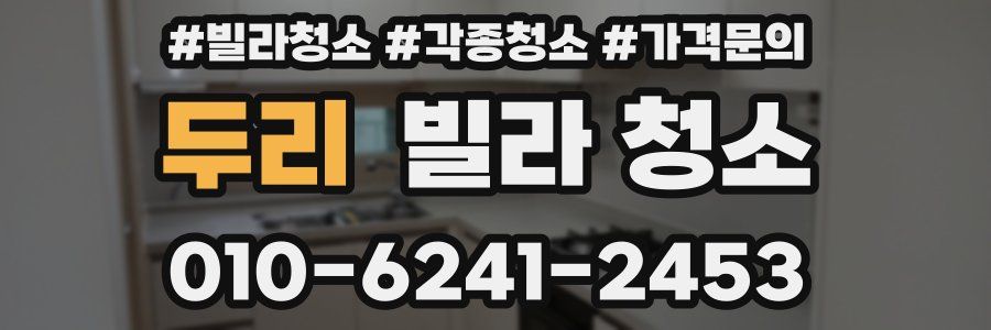 두리 빌라 청소