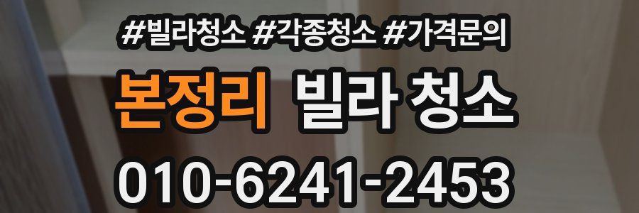 본정리 빌라 청소