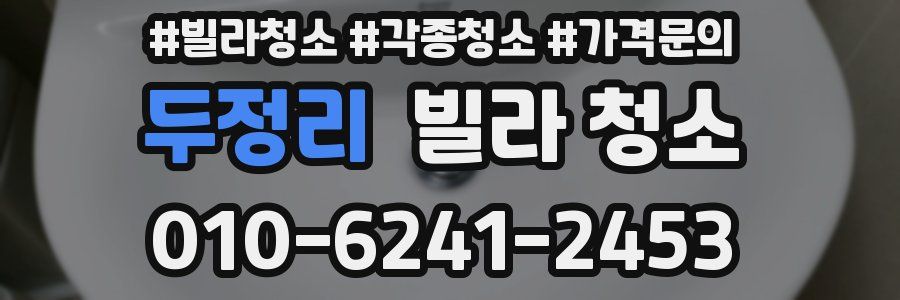 두정리 빌라 청소