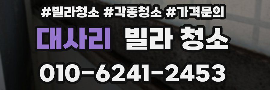 대사리 빌라 청소