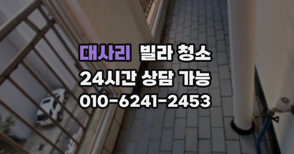 대사리 빌라 청소