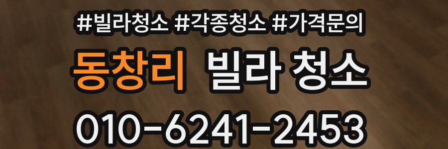 동창리 빌라 청소