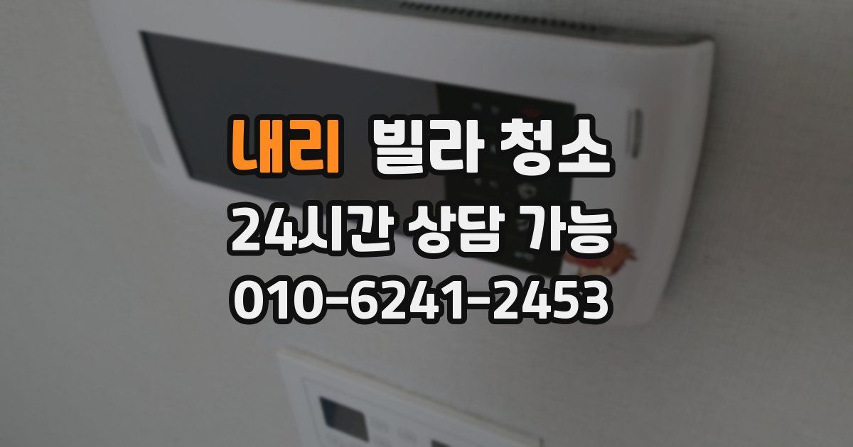 내리 빌라 청소