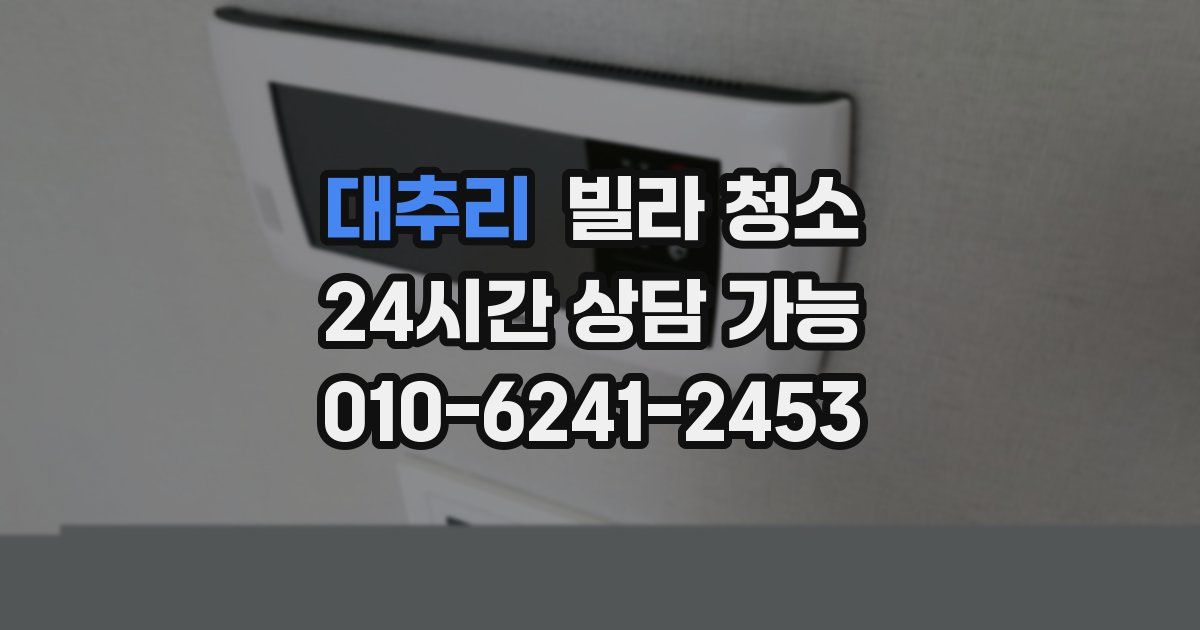 대추리 빌라 청소