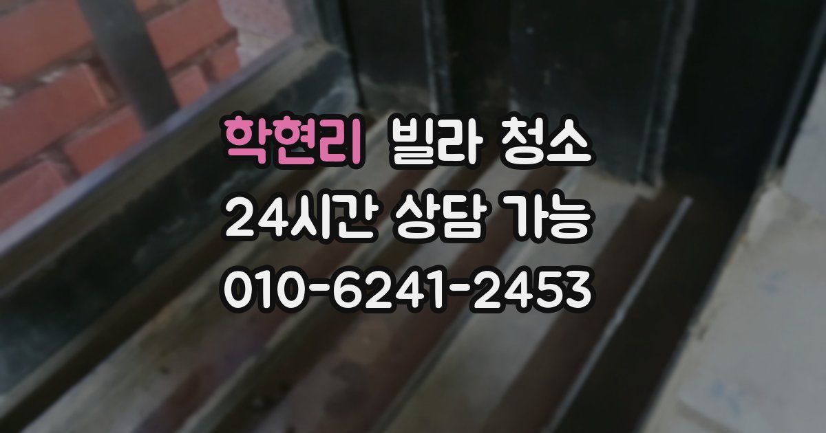 학현리 빌라 청소