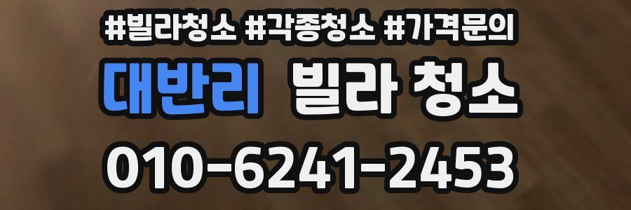 대반리 빌라 청소