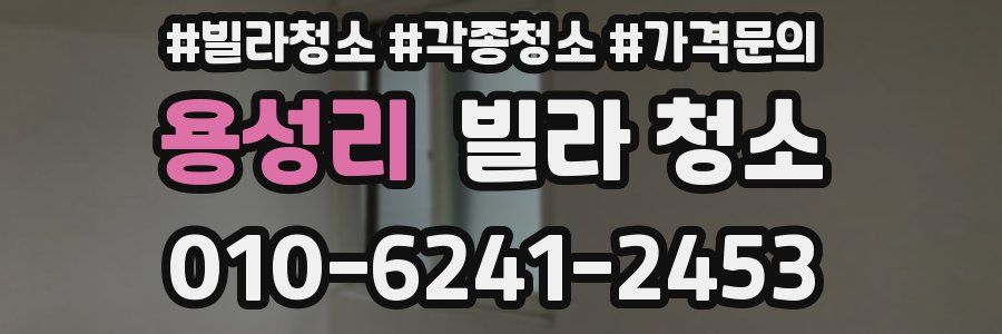 용성리 빌라 청소