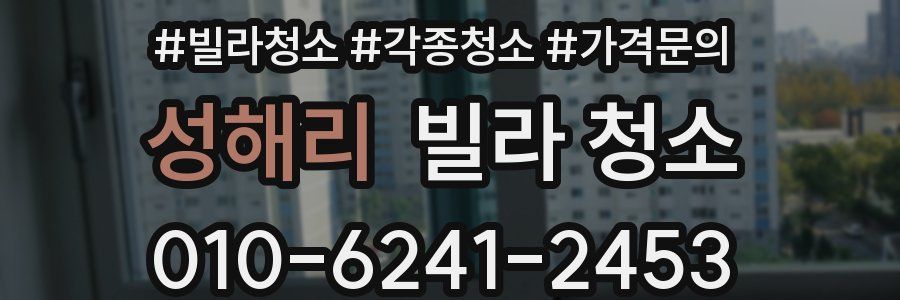 성해리 빌라 청소