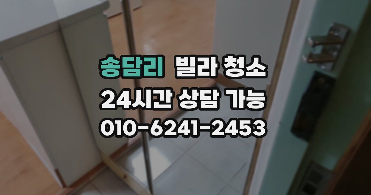 송담리 빌라 청소