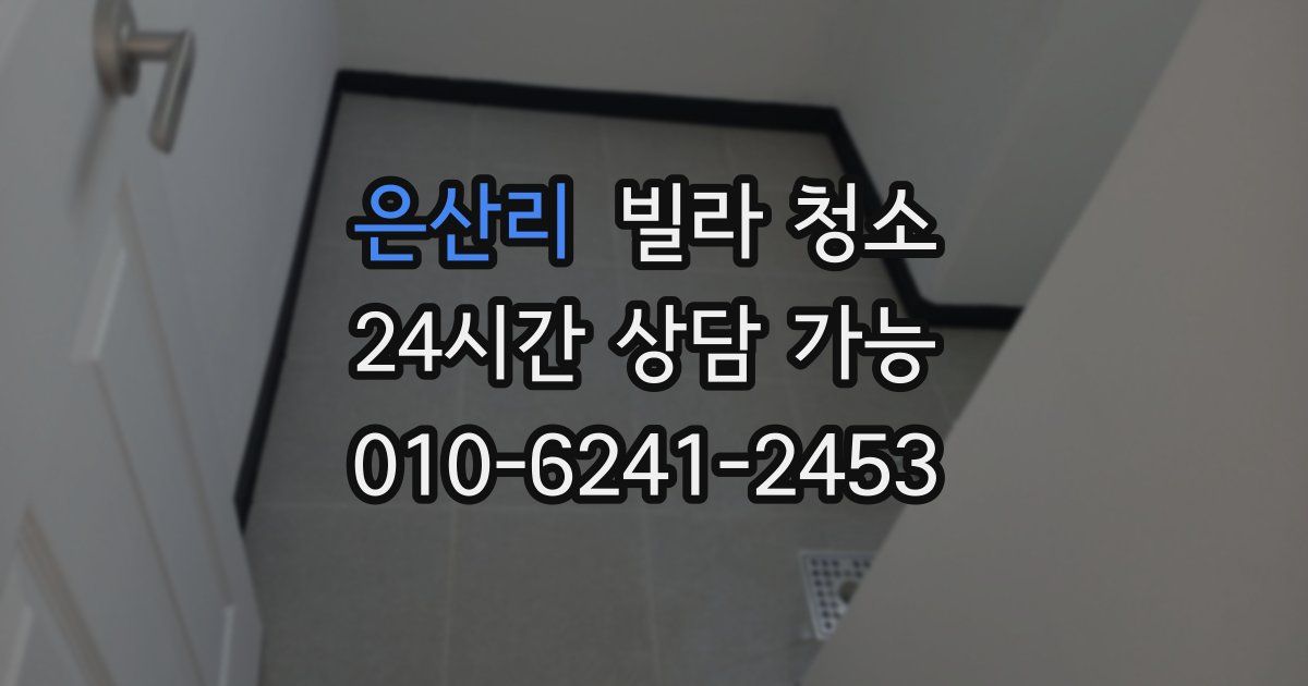 은산리 빌라 청소