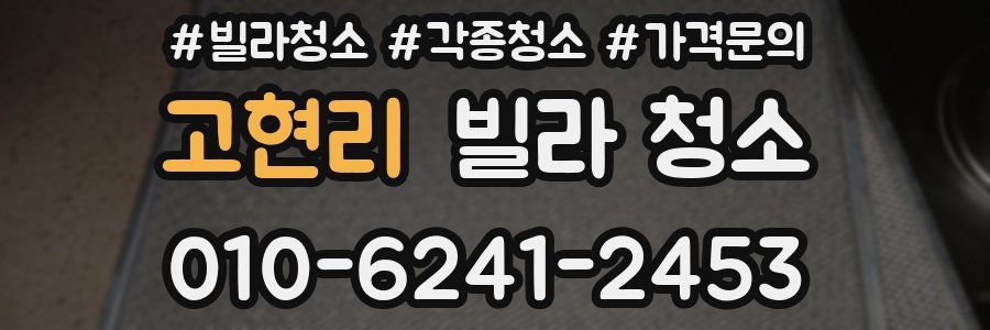 고현리 빌라 청소