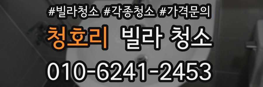 청호리 빌라 청소