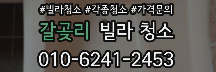 갈곶리 빌라 청소