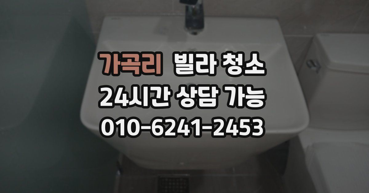 가곡리 빌라 청소