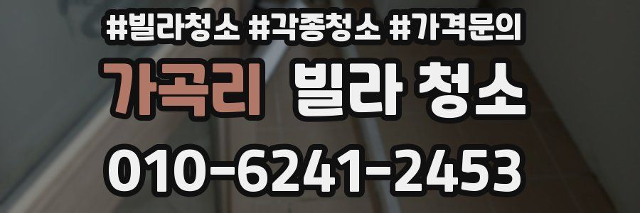 가곡리 빌라 청소