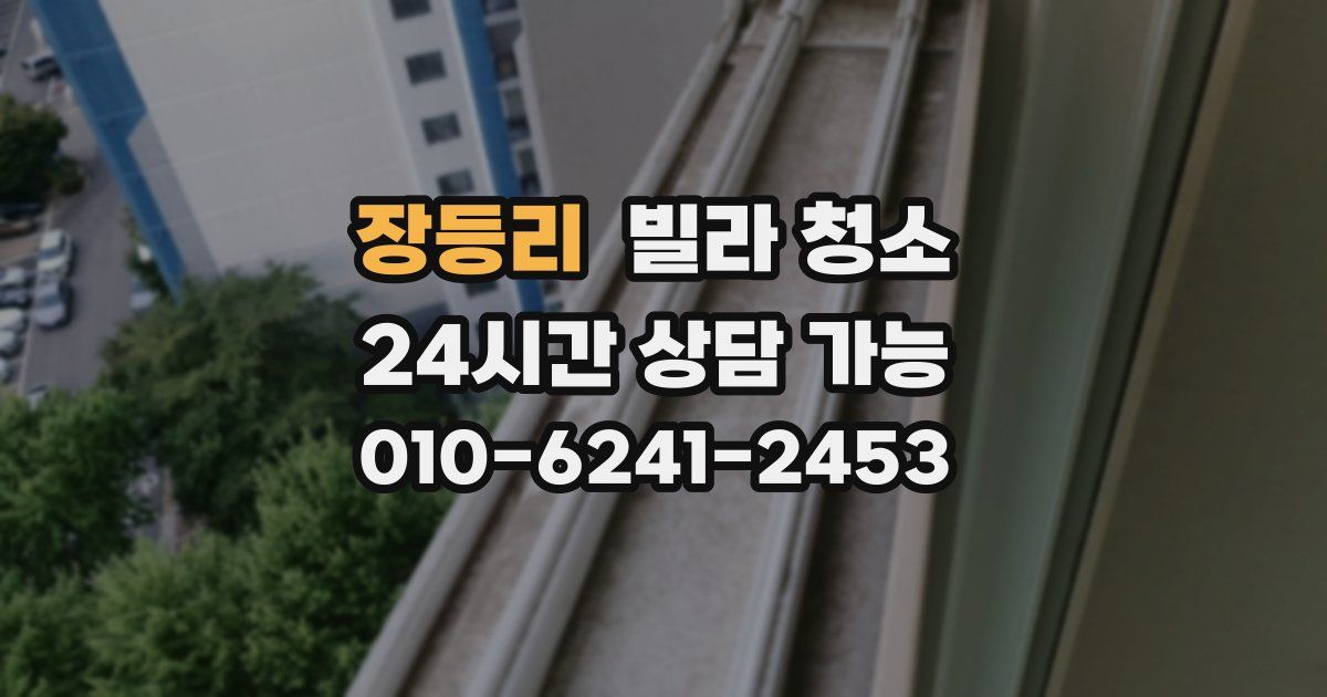 장등리 빌라 청소